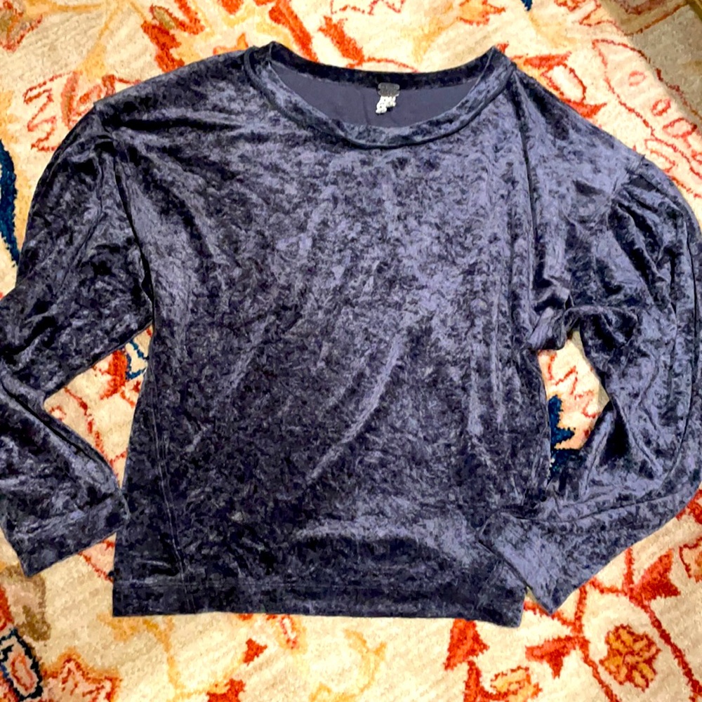 We the Free velvet/velour top very soft!